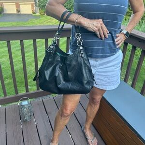 Coach hobo bag- black leather